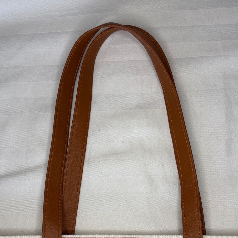 Michael Kors Cream Tote with Brown Straps - Picture 9 of 9